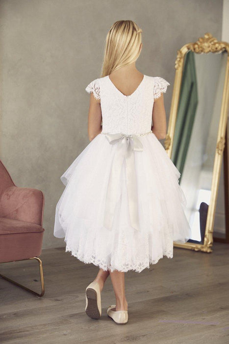 Teter Warm - Teter Warm Girls First Communion Pure White Dress WE49