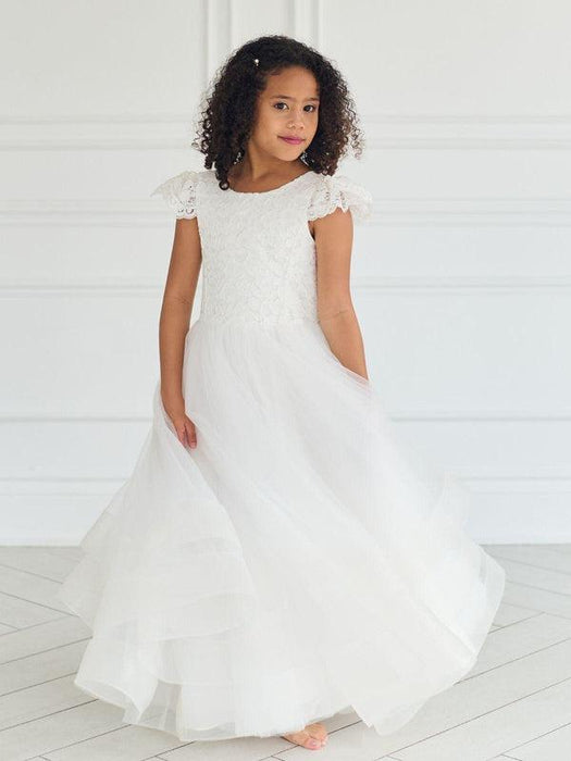 Teter Warm - Teter Warm GS901 Evelyn - Girl's Communion Dress Off White