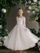 Teter Warm - Teter Warm XGS06 Miley - Girl's Communion Dress Off White