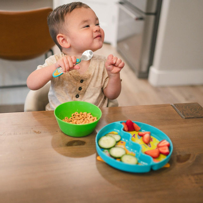 The First Years® - The First Years CoComelon 3-Piece Mealtime Set with Divided Suction Plate