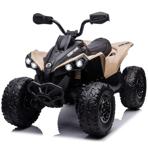 Voltz Toys - Voltz Toys Khaki Can-Am RENEGADE 24V ATV 4WD Off-Road Ride On Car Toy