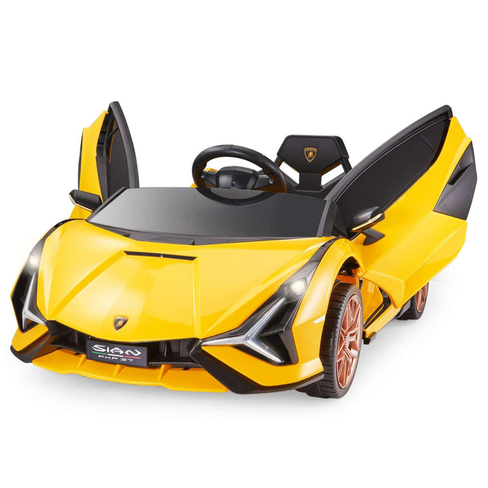 Voltz Toys - Voltz Toys Lamborghini SIAN FKP 37 12V Ride on Car with Scissor Doors
