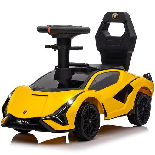 Voltz Toys - Voltz Toys Toddler Lamborghini SIAN Foot to Floor Push Pedal Ride On Car Baby Walker