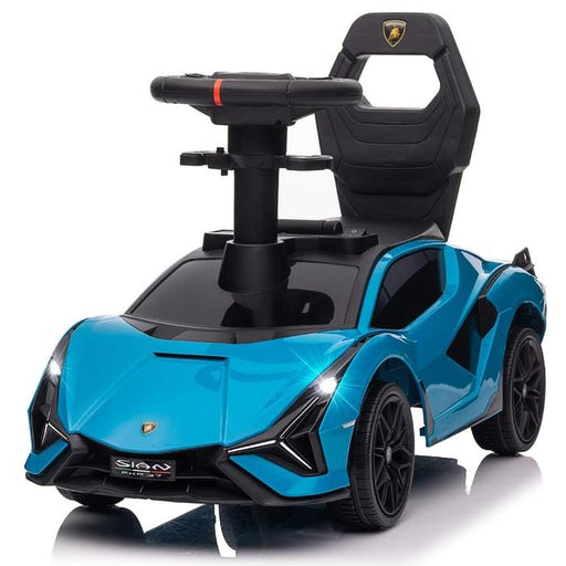 Voltz Toys - Voltz Toys Toddler Lamborghini SIAN Foot to Floor Push Pedal Ride On Car Baby Walker