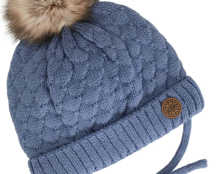 CaliKids® Cotton Knit Hat Pompom