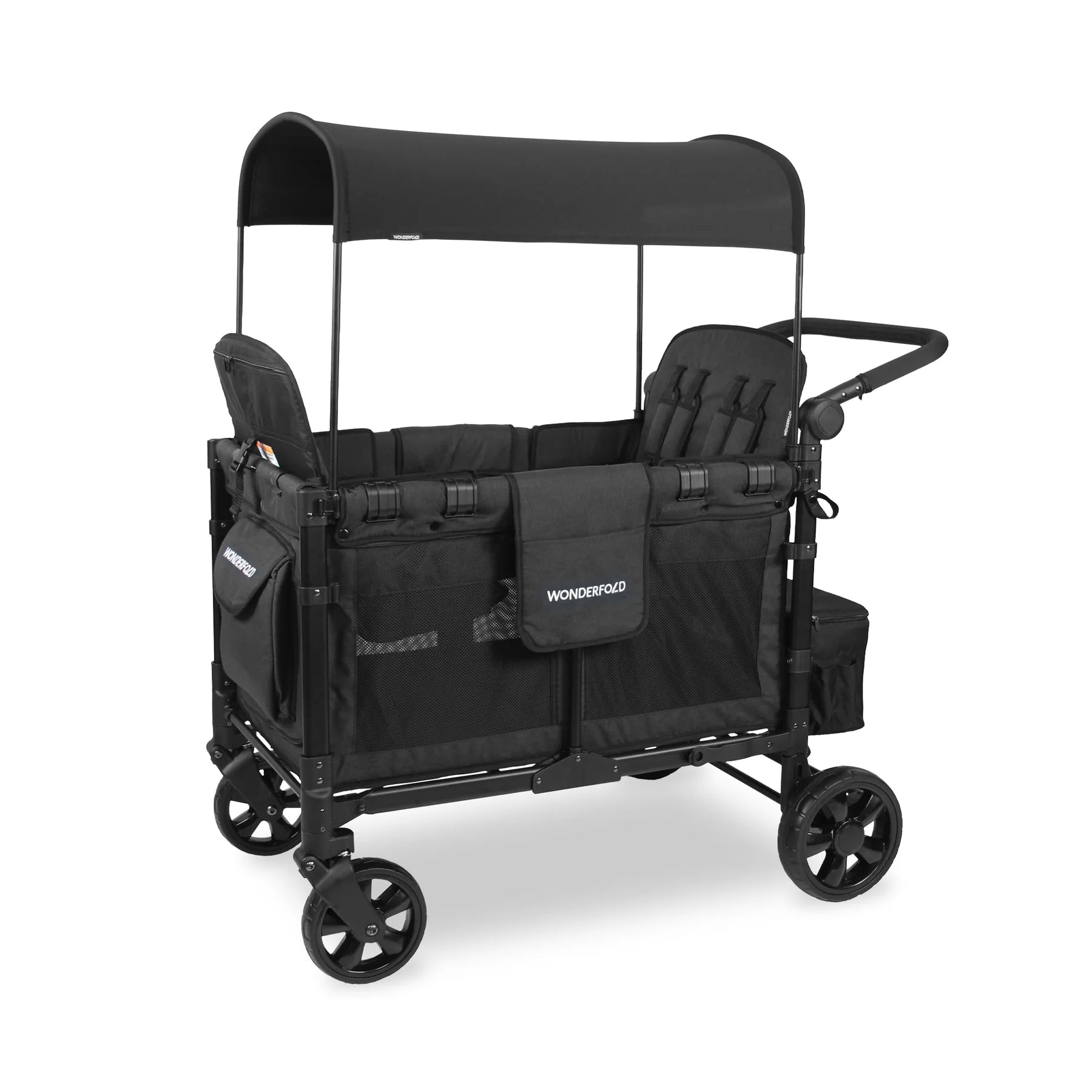 Wonderfold W4 ELITE Push Quad Stroller Wagon