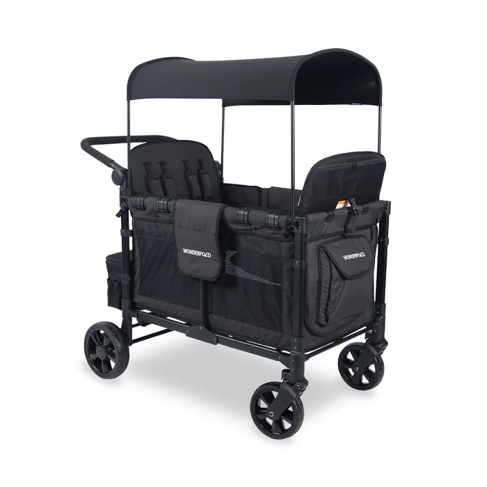 Wonderfold W4 ELITE Push Quad Stroller Wagon