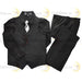 Zighi® - Zighi® 4 Piece Kids Suit Set: Black Vest with Black Shirt