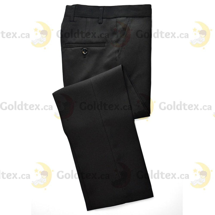 Zighi® - Zighi® 4 Piece Kids Suit Set: Black Vest with Black Shirt