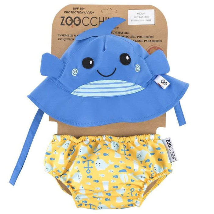Zoocchini® - Zoocchini Swim Diaper & Sun Hat Set UPF50+