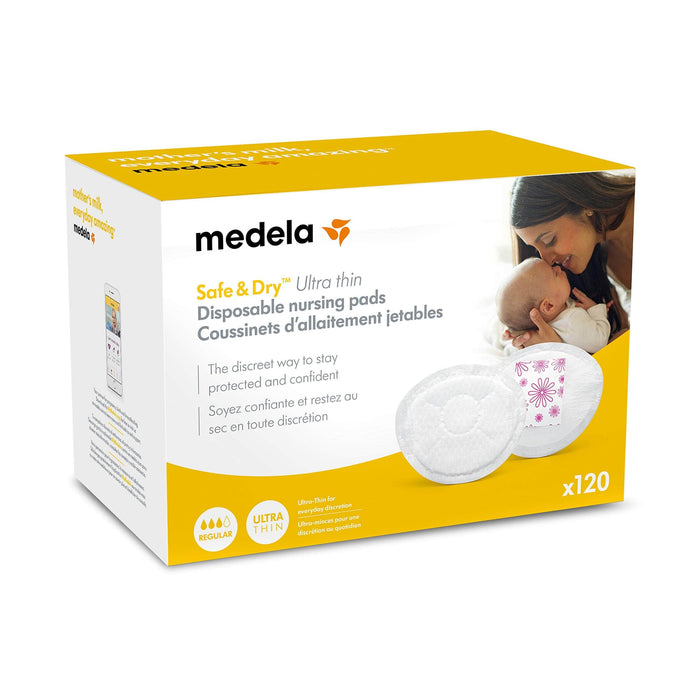 Medela® - Medela Safe & Dry Ultra Thin Disposable Nursing Pads - 120 Pack