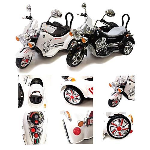 Voltz Toys Motocyclette électrique pour enfant 12V à double sièges Ride On Bike
