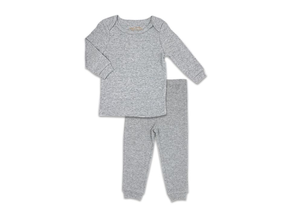Necessities By Tendertyme Solid Heather Pyjamas Set