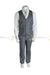 Kids Energy® - Kids Energy 5 Piece mat black Formal Suit - Style 5090 - Grey