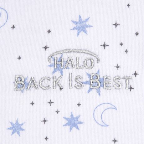 HALO SleepSack Swaddle Cotton Midnight Moons Blue -1.5 Tog