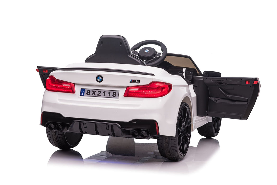 Voltz Toys Single Seater BMW M5 Kids Car with Leather Seat and Remote Control