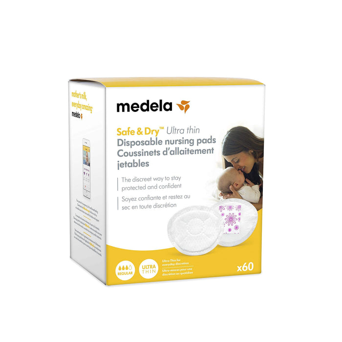 Medela® - Medela Safe & Dry Ultra Thin Disposable Nursing Pads - 60 Pack