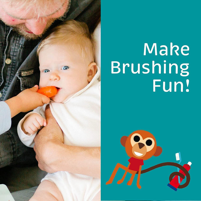 The Brushies - The Brushies - The First Puppet Tooth Brushes - From 4 weeks to 4 yrs - 1 Pack