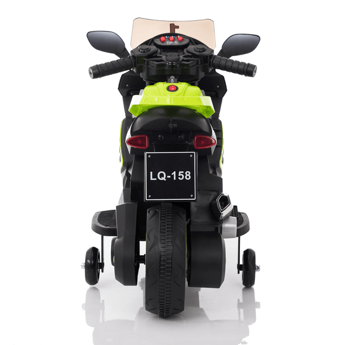 Voltz Toys Motocyclette pour enfants à siège unique 6V avec roues d'entraînement