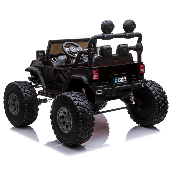 Voltz Toys Kids Off-Road Truck Lifted Jeep Double Seater 12V