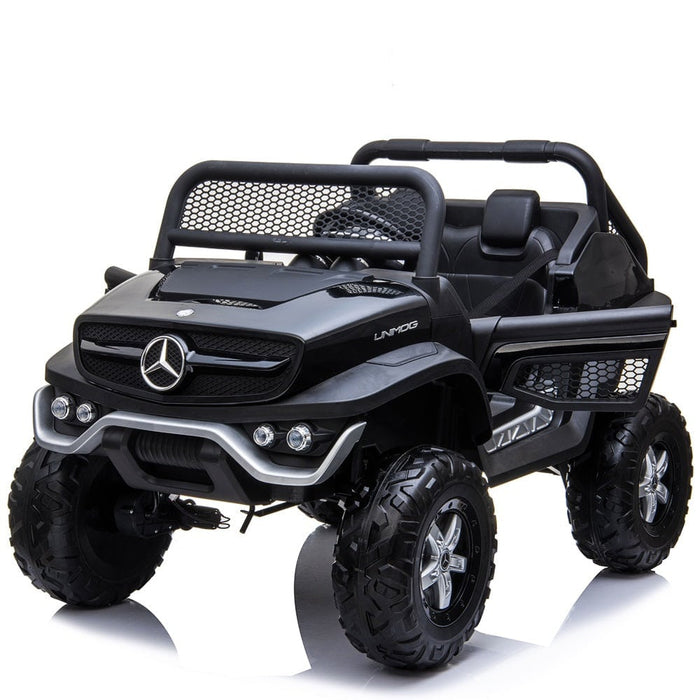 Voltz Toys Kids Double Seater Mercedes-Benz Unimog Truck with Remote Control