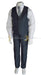 Formal Kids Wear - Formal Kids Wear 5-piece suit set - New Grey - Style 8158