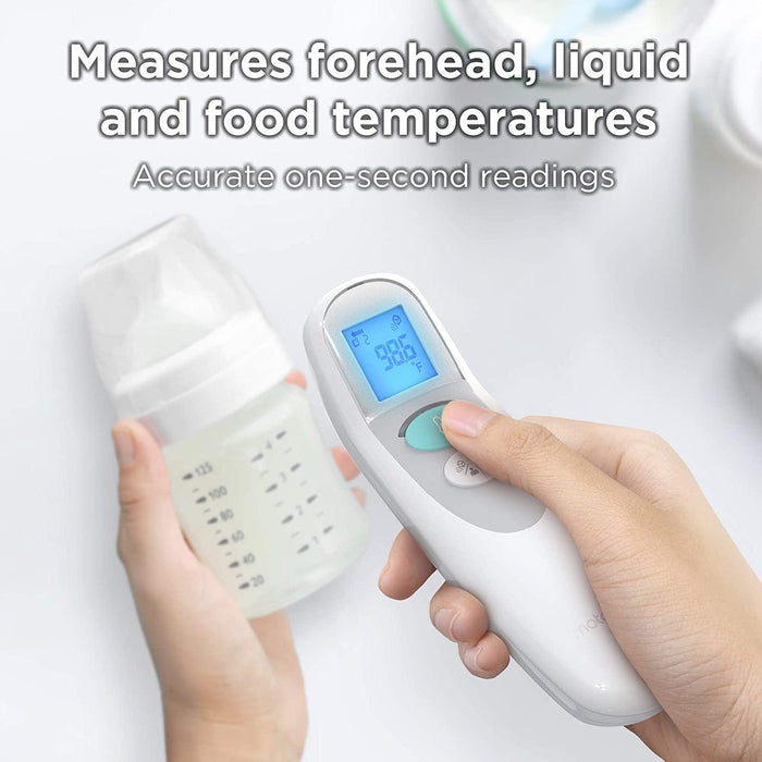 Motorola® - Motorola MBP75SN Care+ Non-Contact Smart Forehead & Liquid Baby Thermometer