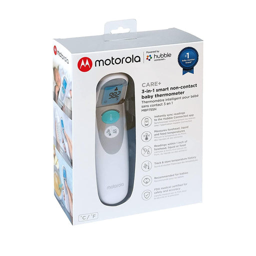 Motorola® - Motorola MBP75SN Care+ Non-Contact Smart Forehead & Liquid Baby Thermometer
