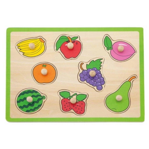 Viga® - Viga Baby Wooden Handle Puzzle - Fruits