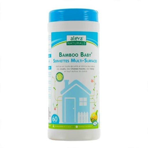 Aleva® - Aleva Bamboo Baby Multi-Surface Wipes - 60ct