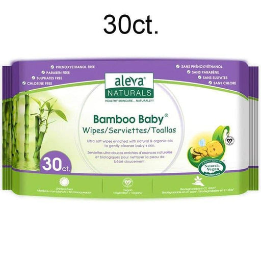 Aleva® - Aleva Bamboo Baby Wipes - 30ct