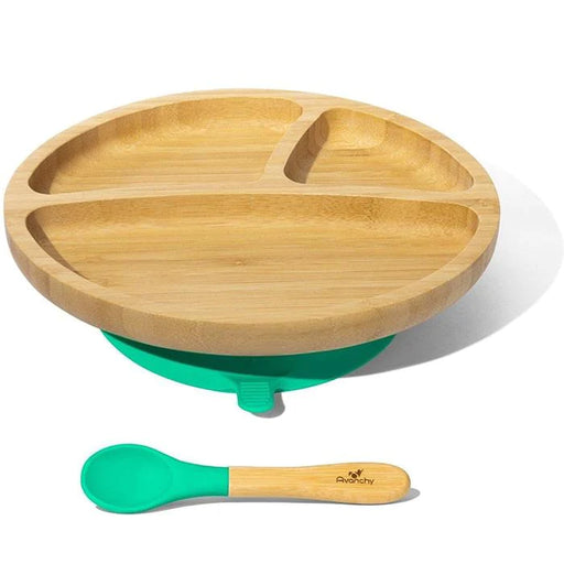 Avanchy® - Avanchy Bamboo Baby Plate & Spoon Set