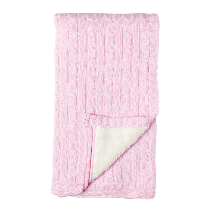Baby Mode® - Baby Mode Cable Knit Sherpa Blanket