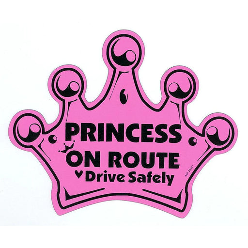 Baby on Route® - Princess On Route Car Magnet - English