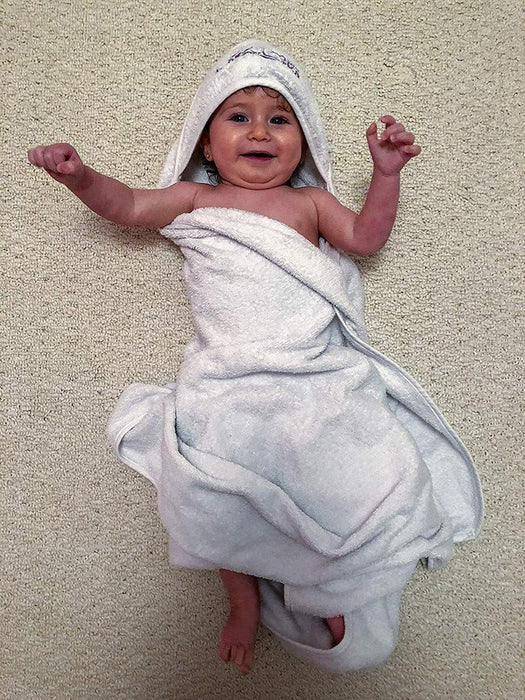 Baby Works® - Baby Works Hands Free Hoodie - Baby Bamboo Bath Towel