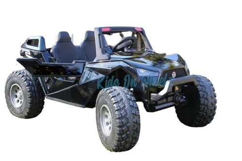 Voltz Toys Dune Buggy UTV Double Seater High Speed Version - Black - 24V