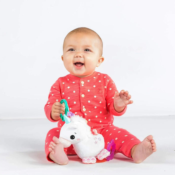 Bright Starts® - Bright Starts Sparkle & Shine Unicorn Rattle Baby Toy - Baby Pink