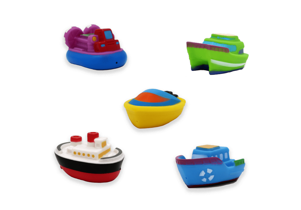 Buba Baby - Buba Baby 5 Pack Bath Toys: Assorted Boat