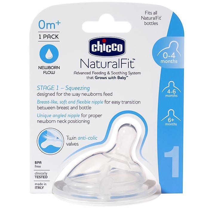 Chicco® - Chicco NaturalFit Inclined Nipple - 1 pack