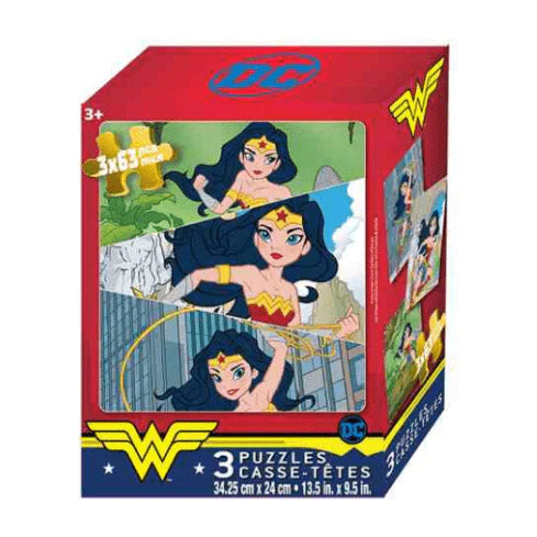 Danawares - Danawares Wonder Woman 3 Pack Puzzles (3 x 63 pcs)