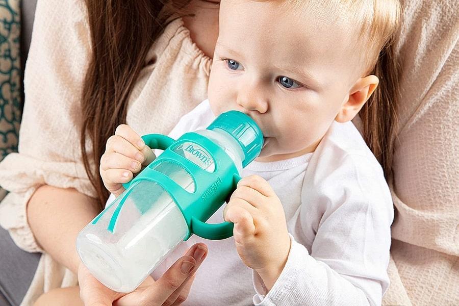 Dr. Brown's® - Dr. Brown's Easy Grip Sippy Bottle - Soft Silicone Sippy Spout