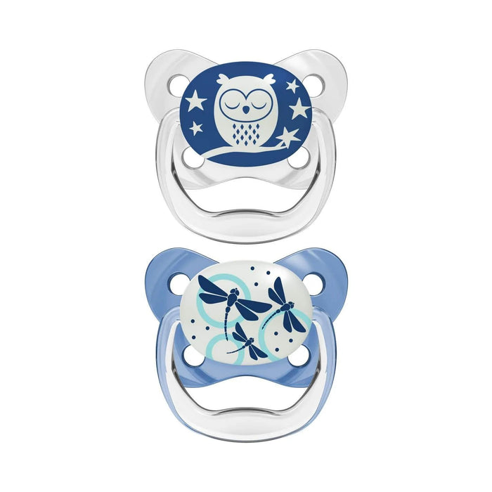 Dr. Brown's® - Dr. Brown's Glow in the Dark PreVent Pacifiers - Stage 1 - Blue