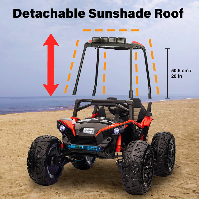 Voltz Toys Kids Double Seater UTV with Removable Canopy with Remote Control