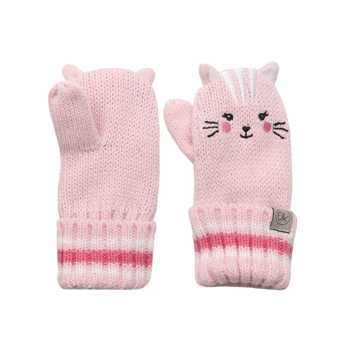 Flapjack Kids - Flapjack Kids Baby Knitted Mittens - Chat, 0-2Y