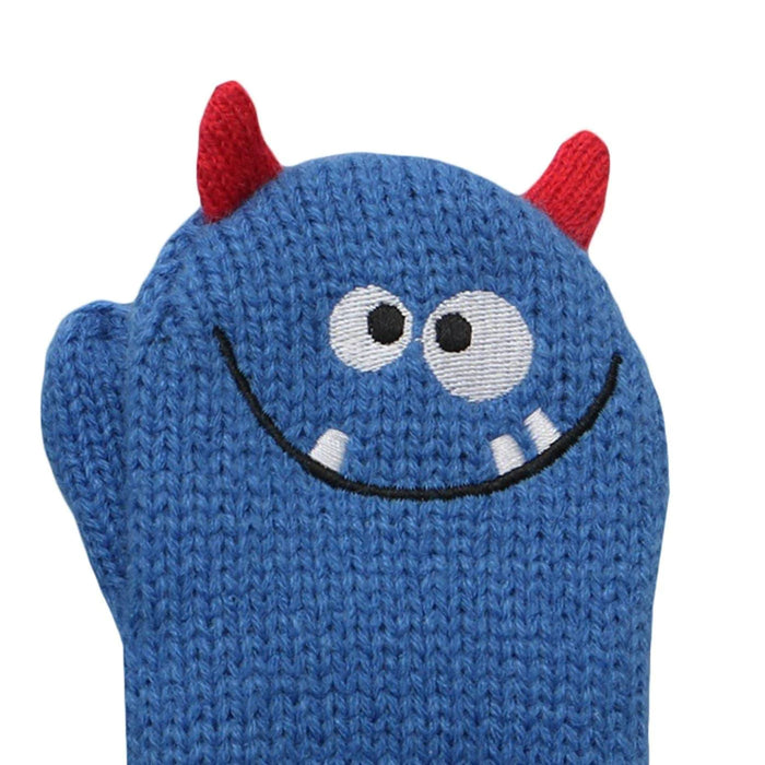 Flapjack Kids - Flapjack Kids Baby Knitted Mittens - Monster, 0-2Y