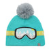 Flapjack Kids - Flapjack Kids Knitted Toque Ski Goggles Turquoise Med/Lrg (2-6 yrs)