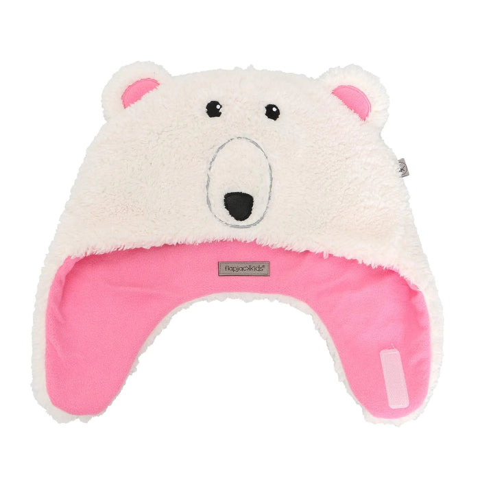 Flapjack Kids - Flapjack Kids Reversible Sherpa Hat - Bear/Ski Goggles