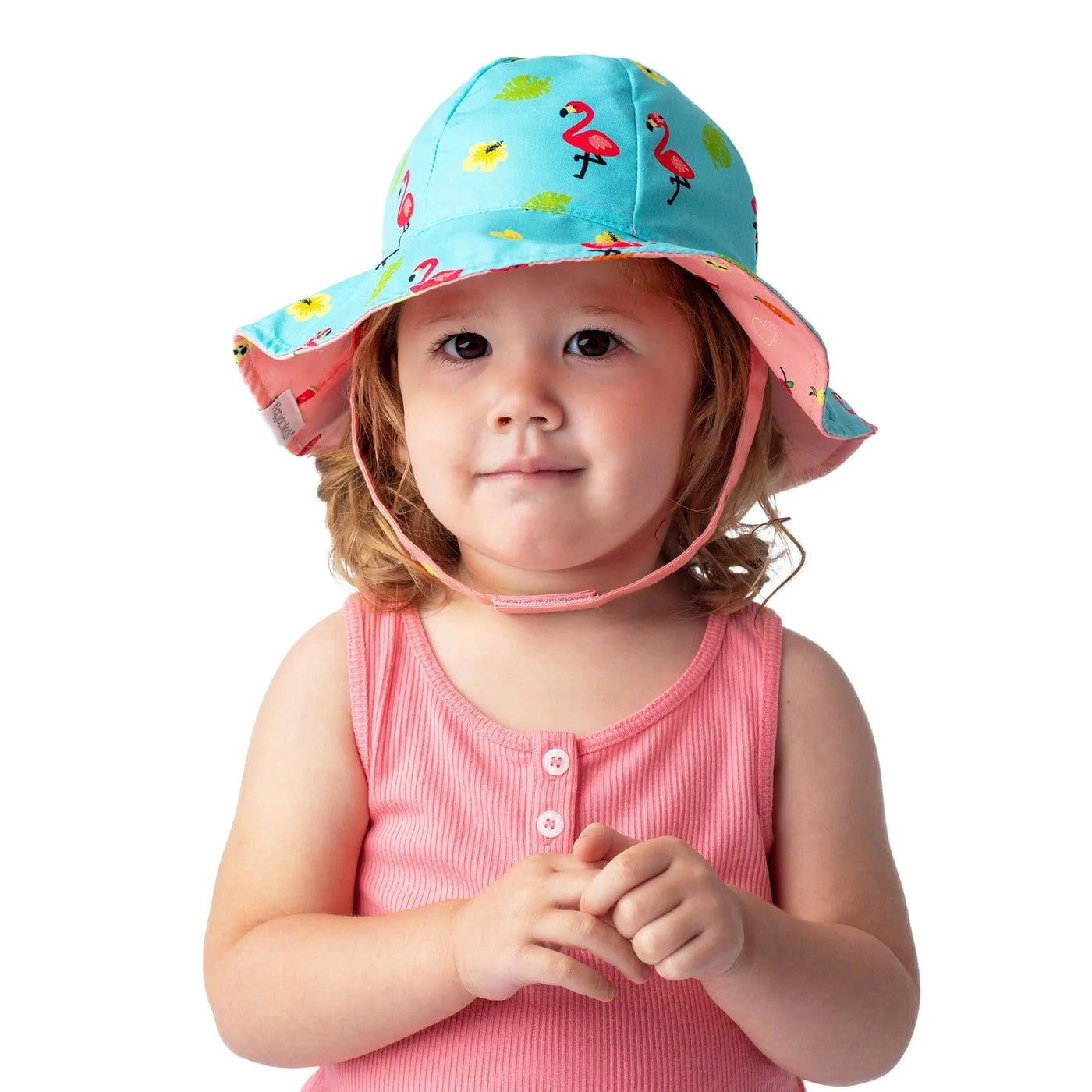 Kids Bucket Hat with String, Cute Cartoon Animal Kids Sun Hat Beach Summer  Hat for Boys Girls 1-2, 2-4, 4-8 Years Old Orange