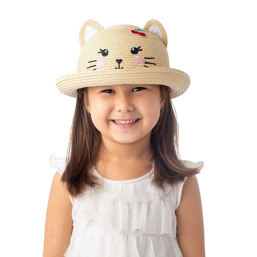 Flapjack Kids - Flapjack Kids UPF50+ Straw Hat - Cat