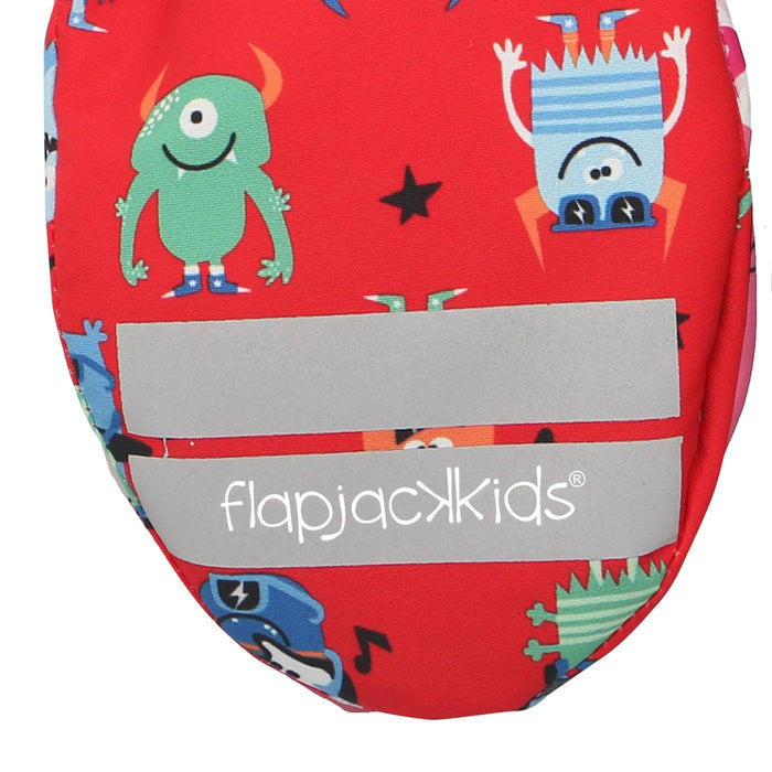 Flapjack Kids - Flapjack Kids Water Repellent Ski Mittens Monster Red